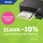 -10% klubová zľava na tankové tlačiarne EPSON 