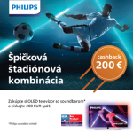 Zakúp si OLED so soundbarom Philips a získaj až 200€ späť